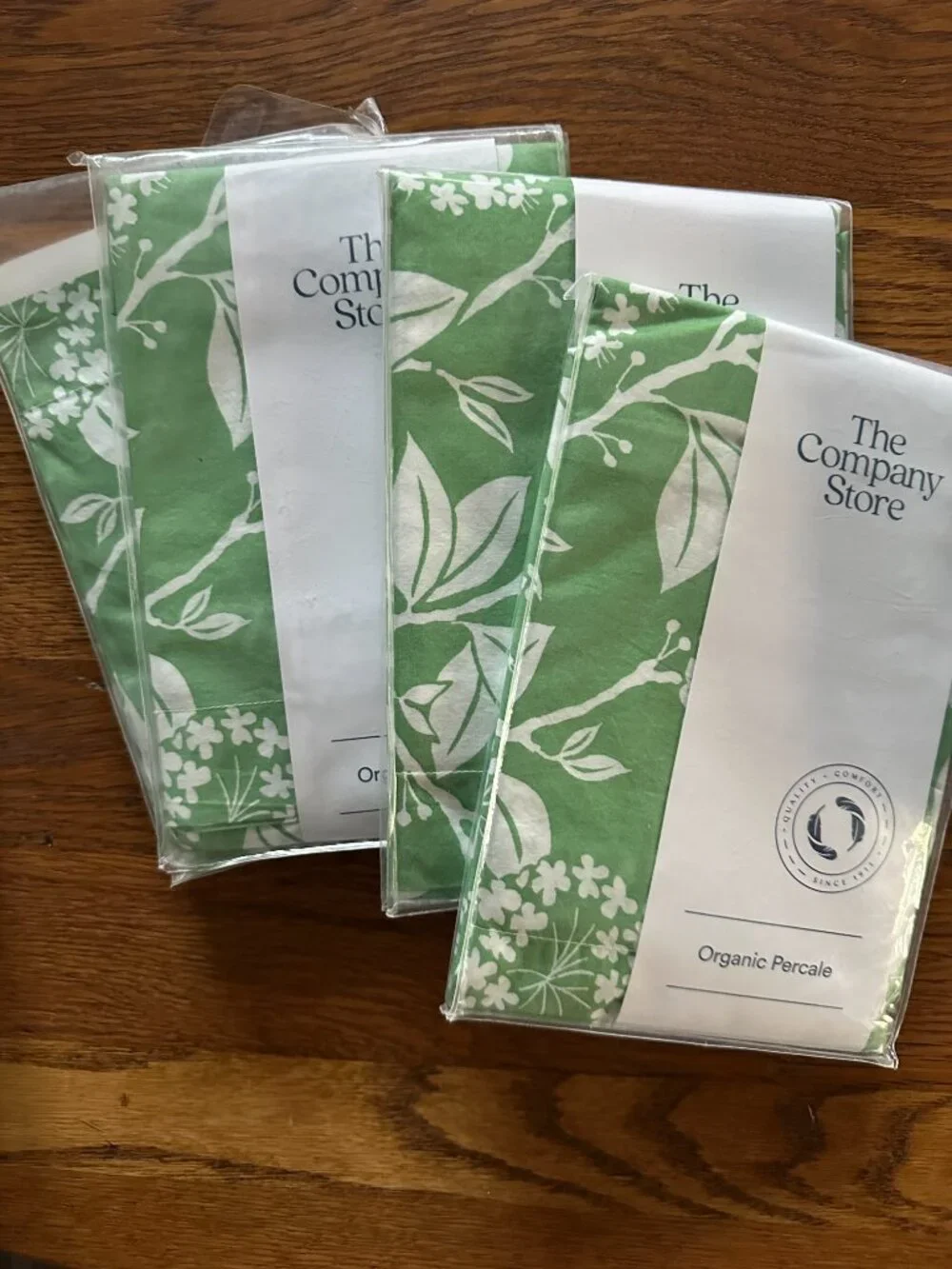 NEW IN PACKAGE - The Company Store Myla Leaf Organic Cotton Percale Duvet Cover,